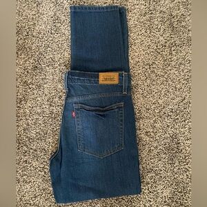 Vintage Levis Jeans 503 Skinny Juniors 11 M Stretch Dark Blue Denim 11M